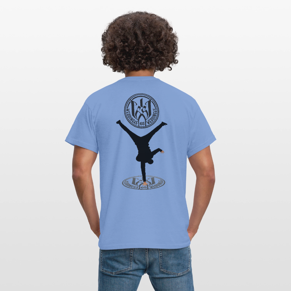 White Logo Breakdancer Mesutman Wedding65 Männer T-Shirt - Carolina Blue