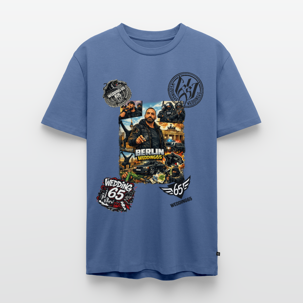 All in Wedding 65 Berlin Männer Premium T-Shirt - Taubenblau