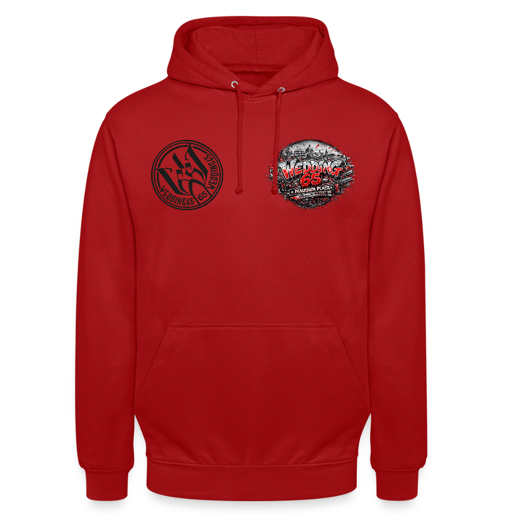 Berlin Wedding 65 Nauener Platz Unisex Hoodie - Rot