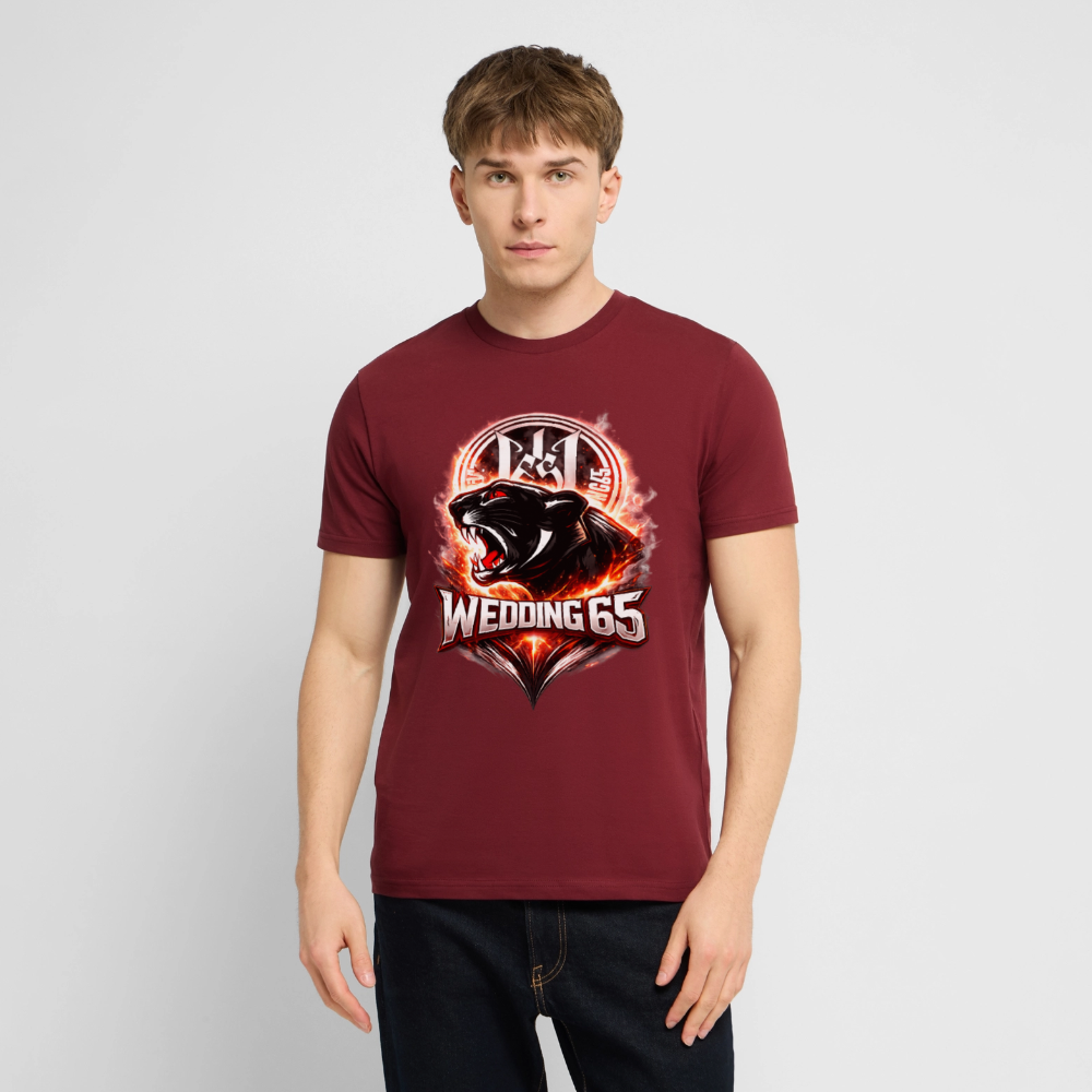 Red Panther WEDDING 65 Stanley/Stella Unisex T-Shirt - Burgunderrot