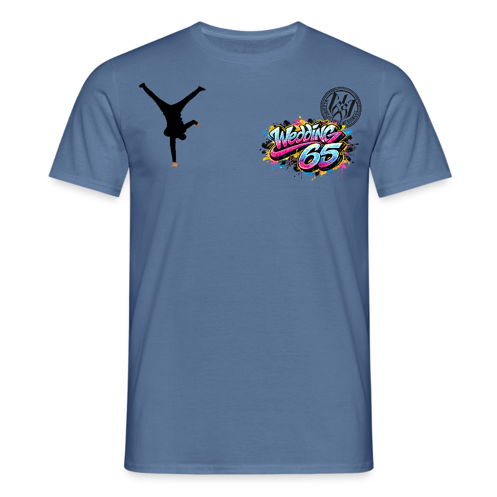Männer Neon Wedding 65 T-Shirt - Taubenblau 
