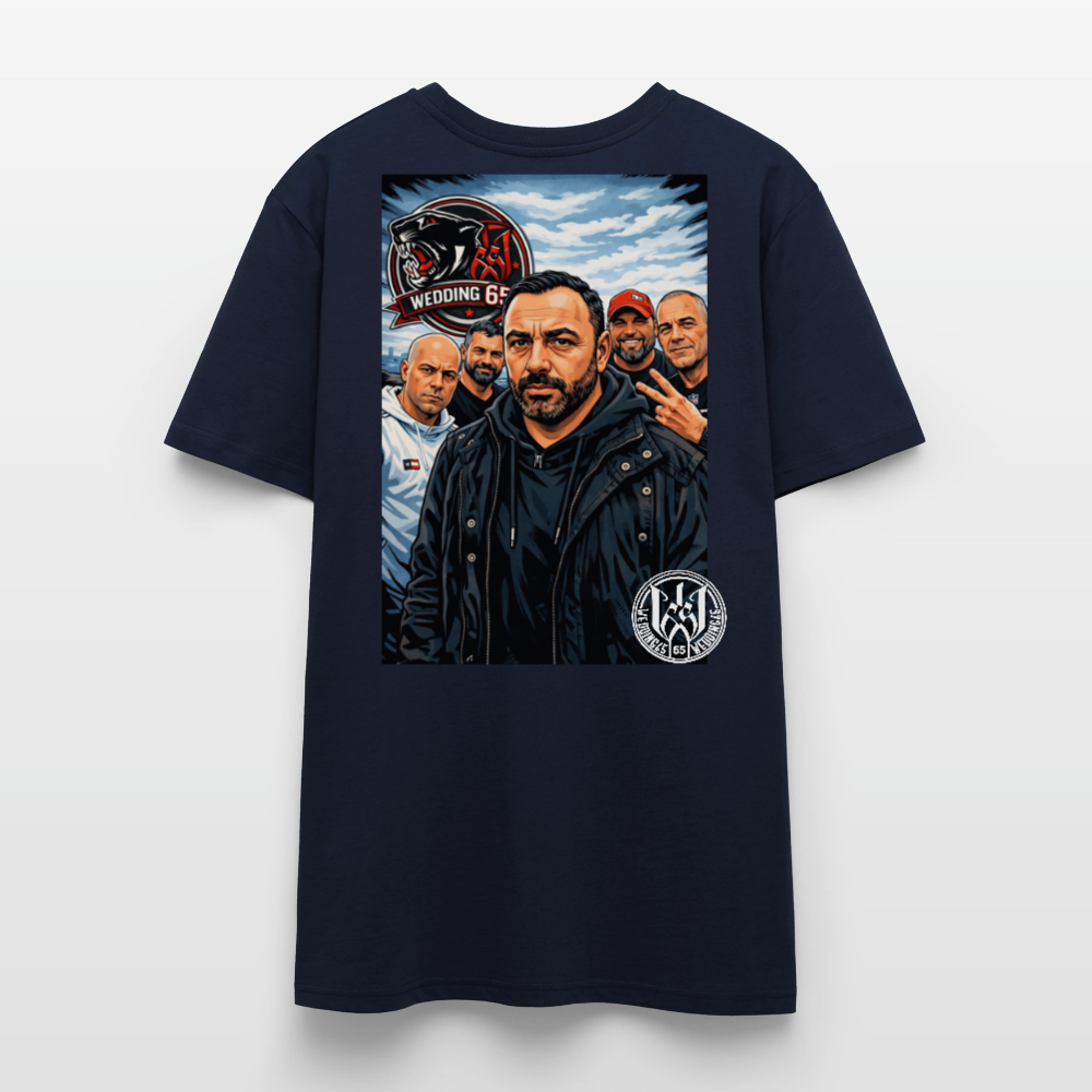 Red Panther Wedding65 Unisex T-Shirt CRAFTER - Navy