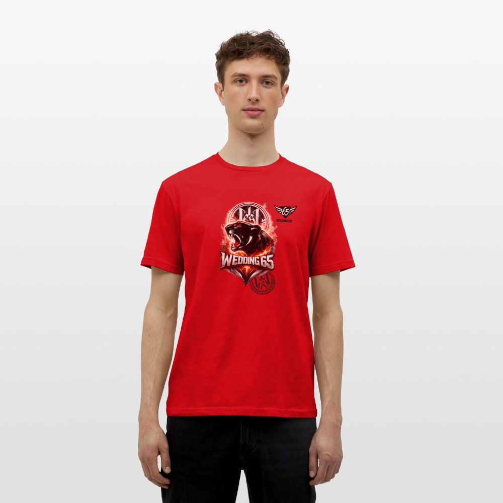 Fire Panther Wedding 65 Männer T-Shirt - Rot