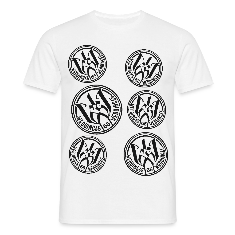 Original Wedding65 Logo Männer T-Shirt - Weiß