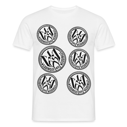 Original Wedding65 Logo Männer T-Shirt - Weiß