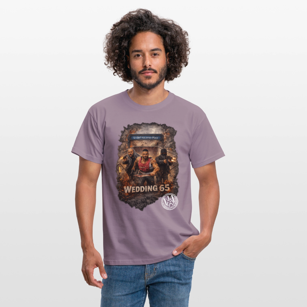 CS Wedding65 Männer T-Shirt - Lilagrau 