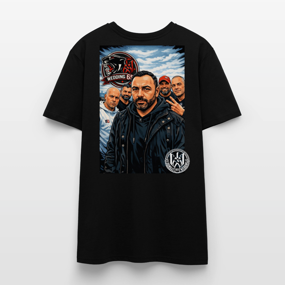 Red Panther Wedding65 Unisex T-Shirt CRAFTER - Schwarz