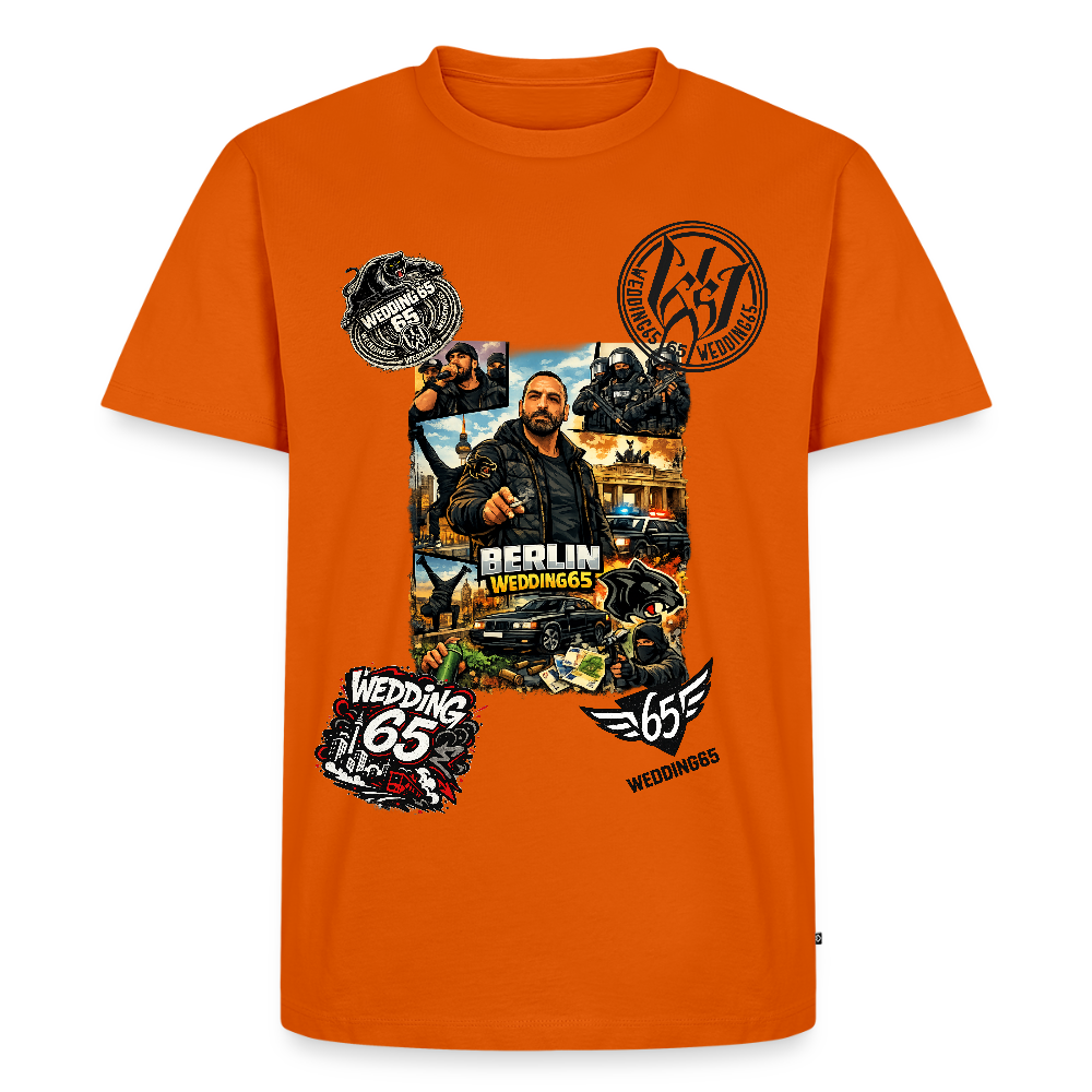 All in Wedding 65 Berlin Männer Premium T-Shirt - Orange 