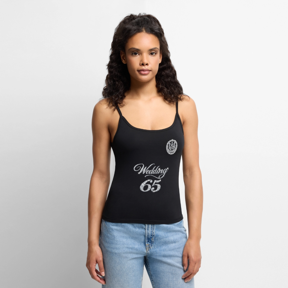 Wedding65 Frauen Spaghetti Tank Top - Schwarz