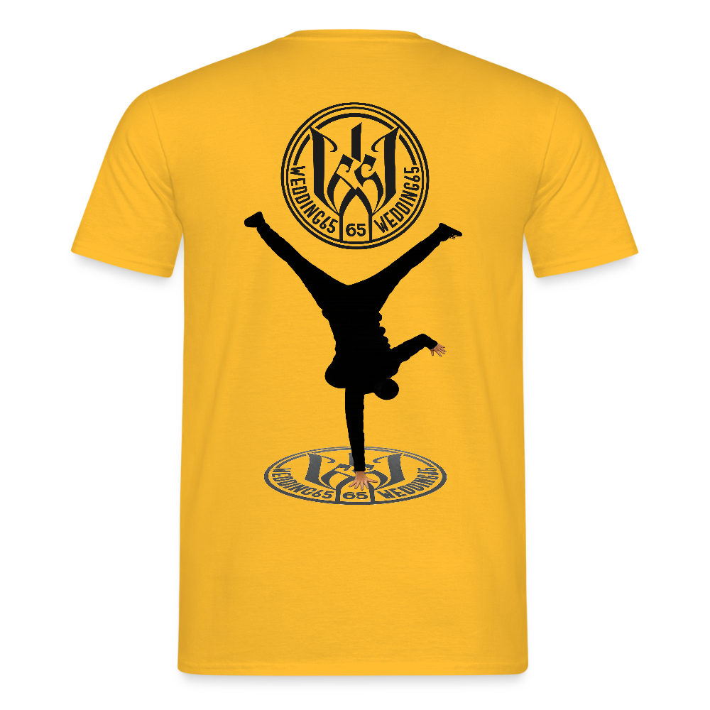 White Logo Breakdancer Mesutman Wedding65 Männer T-Shirt - Gelb