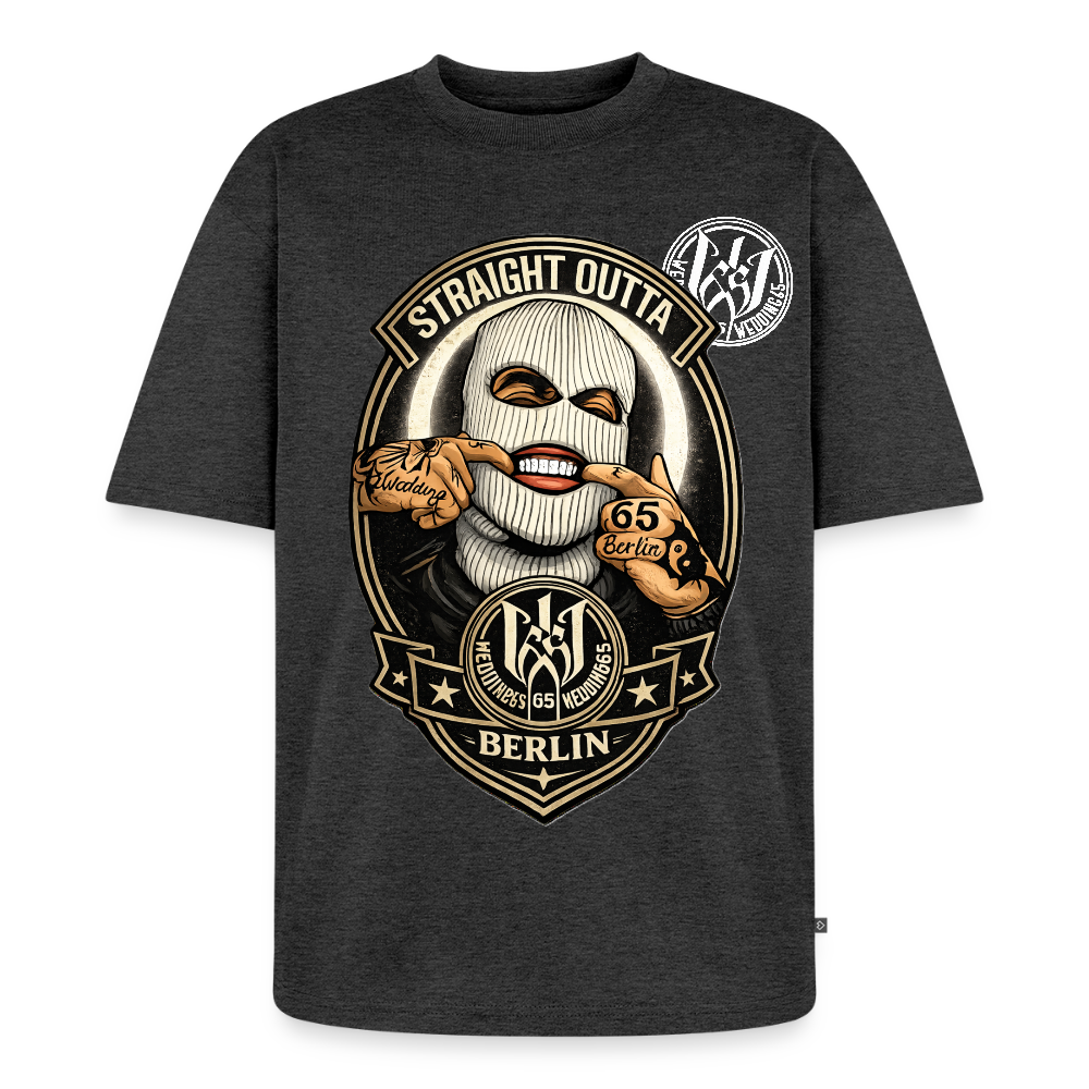 SO Wedding65 Unisex Premium Oversized Bio T-Shirt - Anthrazit meliert