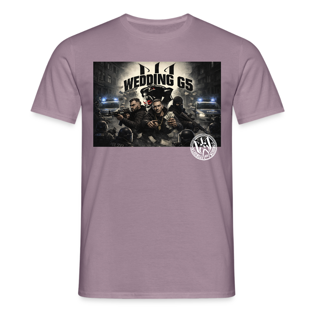 Wedding 65 Street Crime Männer T-Shirt - Lilagrau 