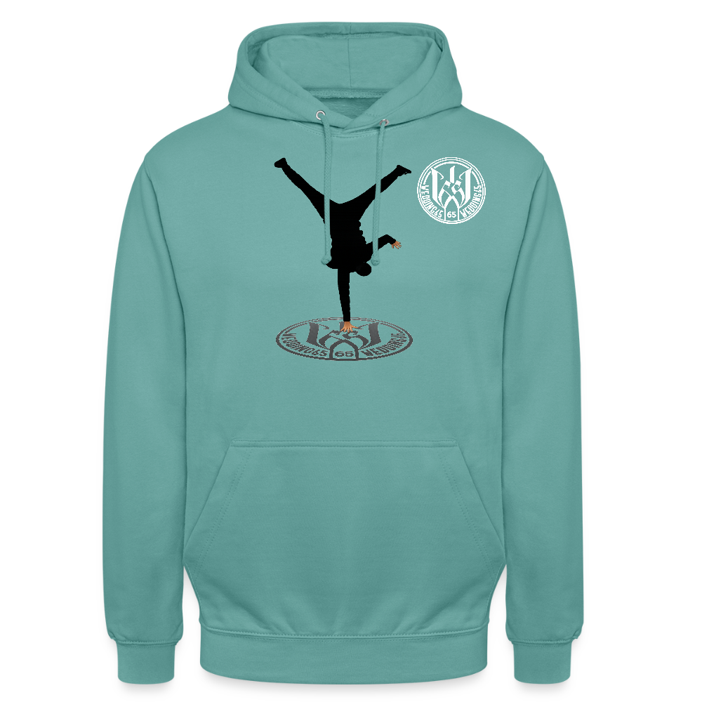 Breakdance 99 Wedding65 Unisex Hoodie - Pastelltürkis