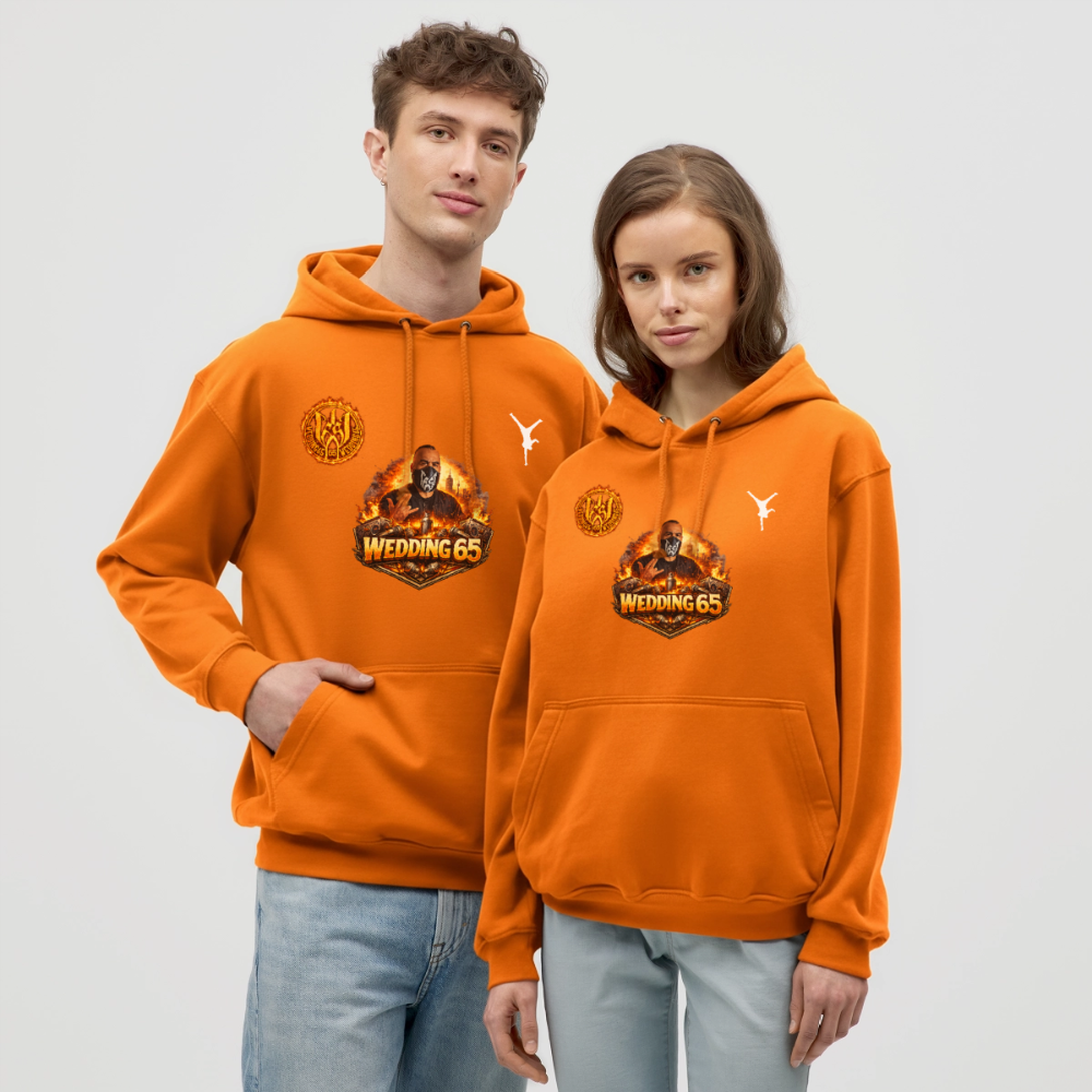 Fire Breakdance Wedding 65 Unisex Hoodie - Orange
