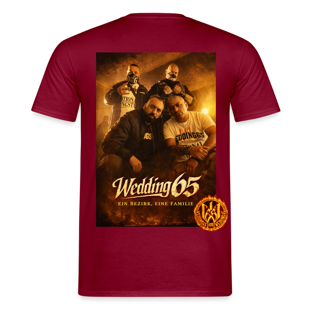 Fire Wedding65 Männer T-Shirt - Ziegelrot