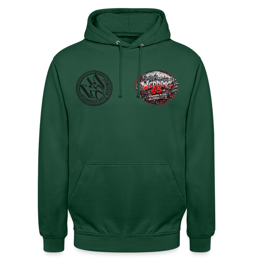 Berlin Wedding 65 Nauener Platz Unisex Hoodie - Flaschengrün