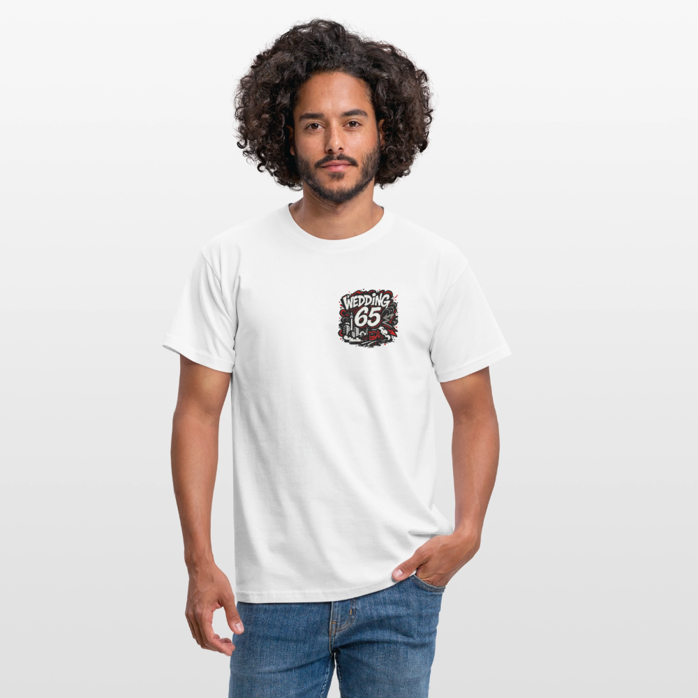 Männer BLACK Graffiti Wedding 65 T-Shirt - Weiß