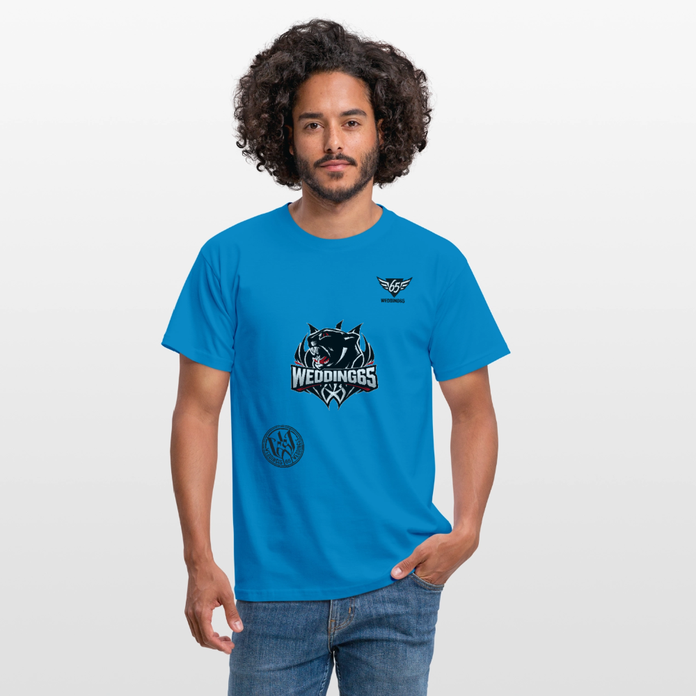 3 Logo's Wedding65 Männer T-Shirt - Royalblau