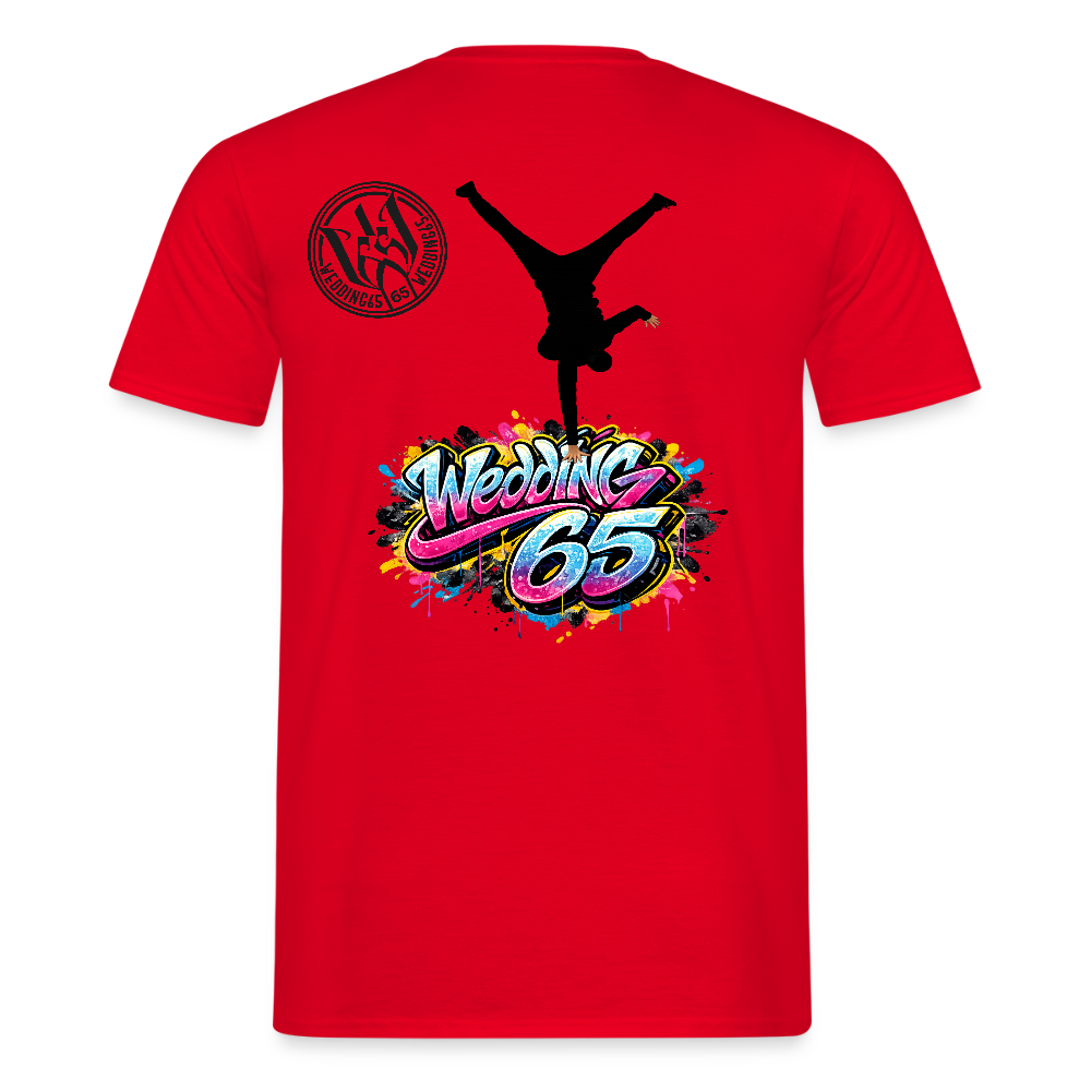 Männer Neon Wedding 65 T-Shirt - Rot