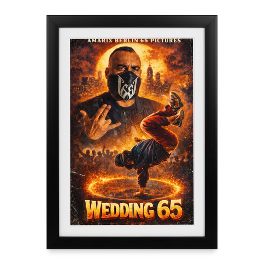 Wedding65 Breakdancer Gerahmtes Poster (27 × 37 cm) - Schwarz