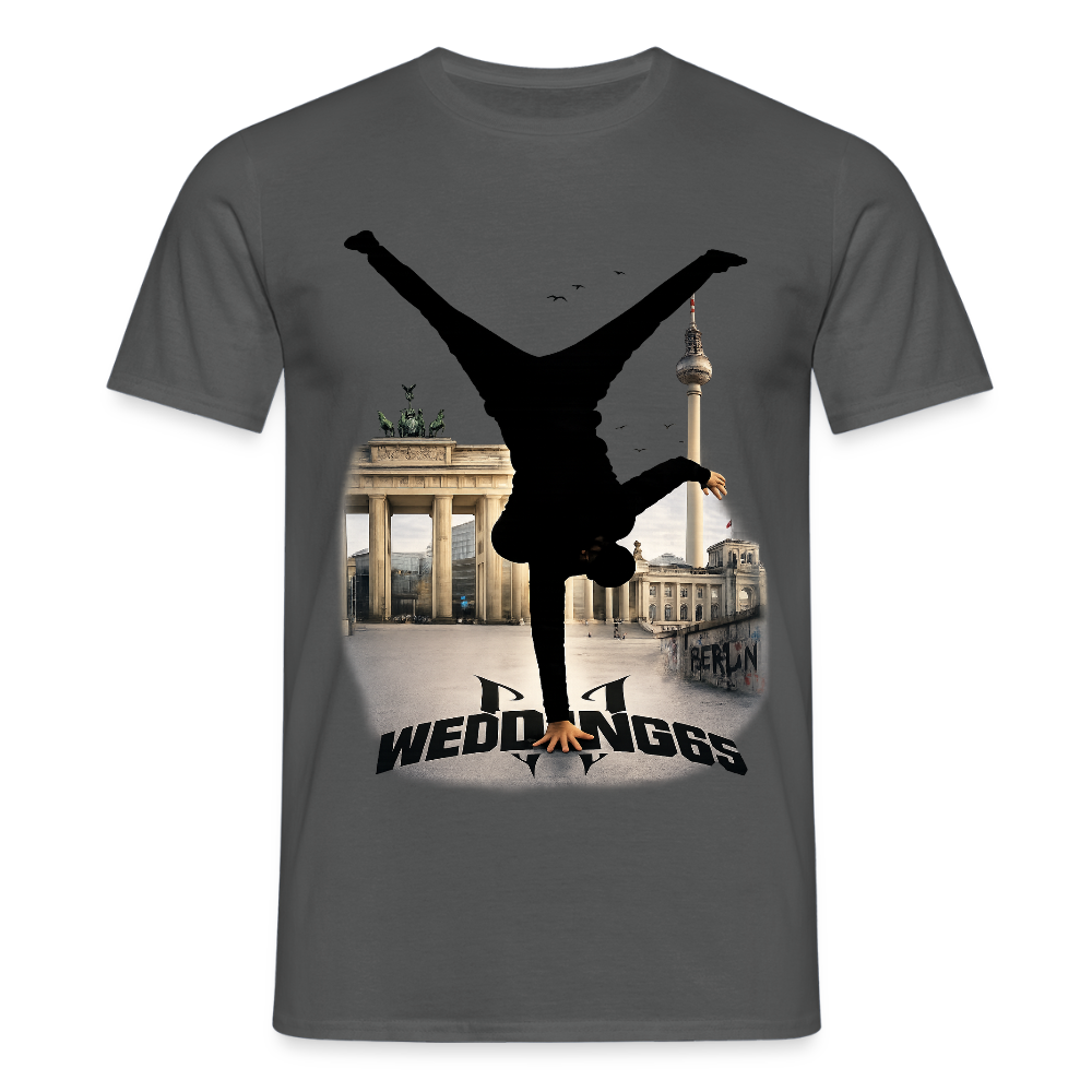 Berlin Sight Skyline Wedding 65 Männer T-Shirt - Anthrazit