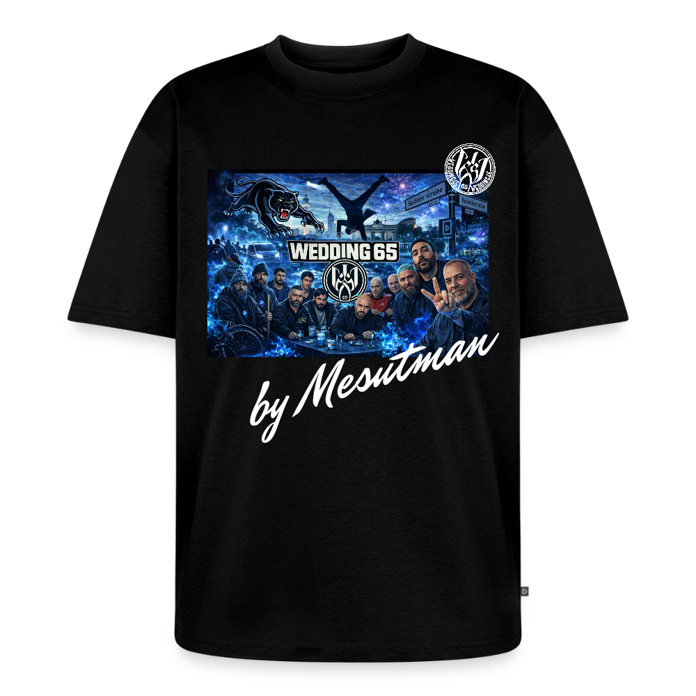 Unisex Soldiner Wedding65 Premium Oversized Bio T-Shirt - Schwarz