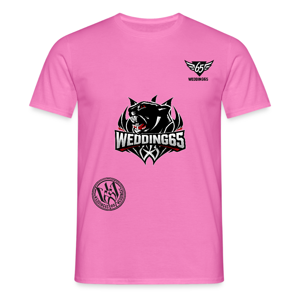 3 Logo's Wedding65 Männer T-Shirt - Pink