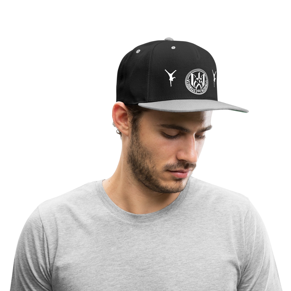 Wedding65 99 Kontrast Snapback Cap - Schwarz/Grau