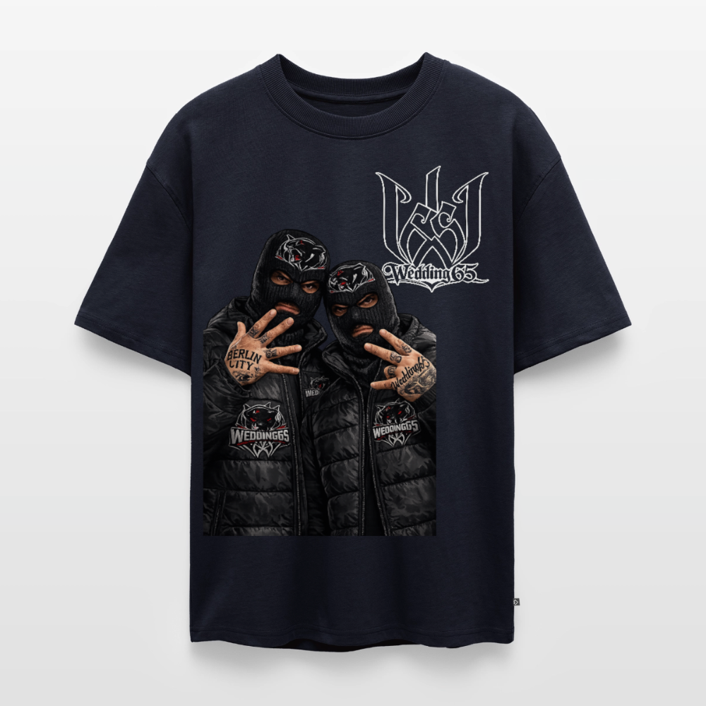 2 OG's Wedding65 Unisex Premium Oversized Bio T-Shirt - Navy