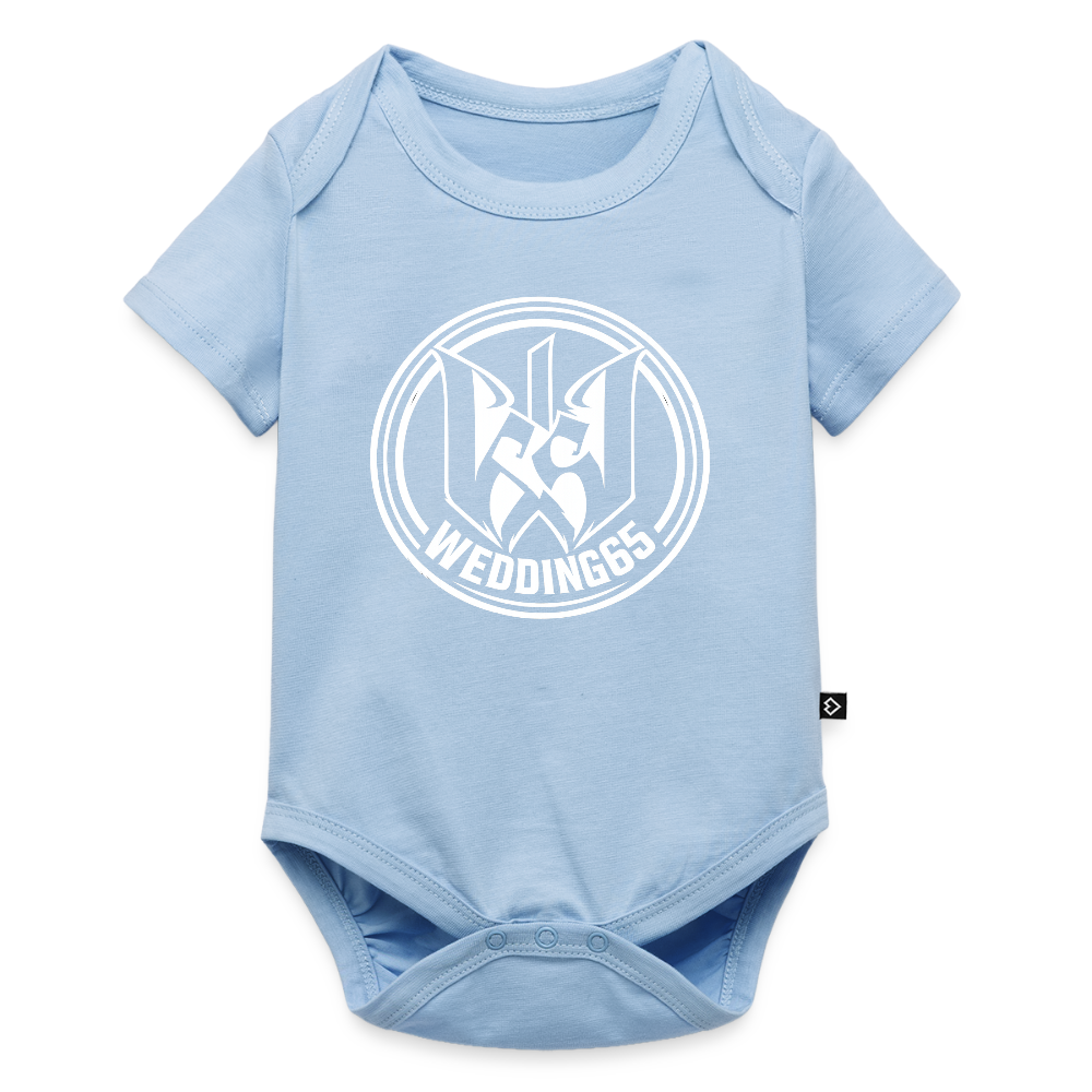 W65 Baby Bio-Kurzarm-Body - Hellblau