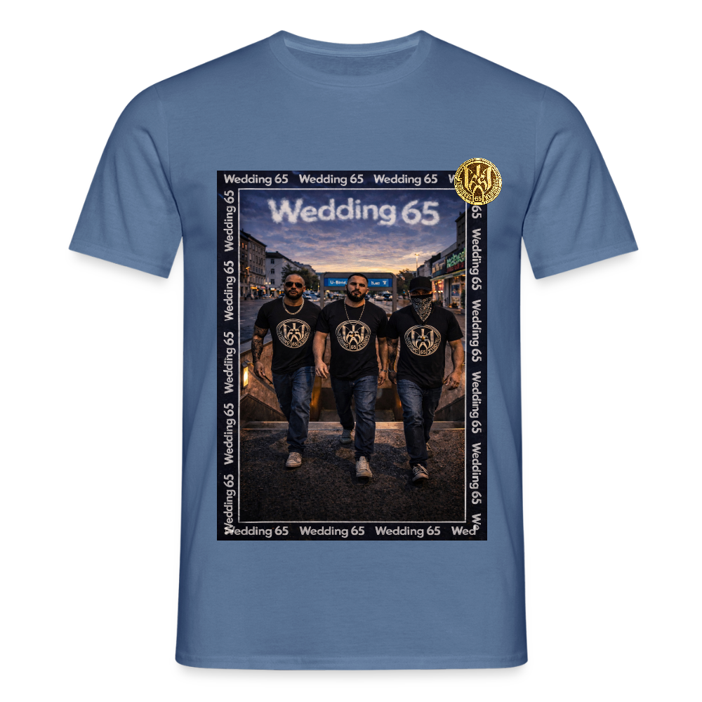 3Metro Wedding 65 Männer T-Shirt - Taubenblau 