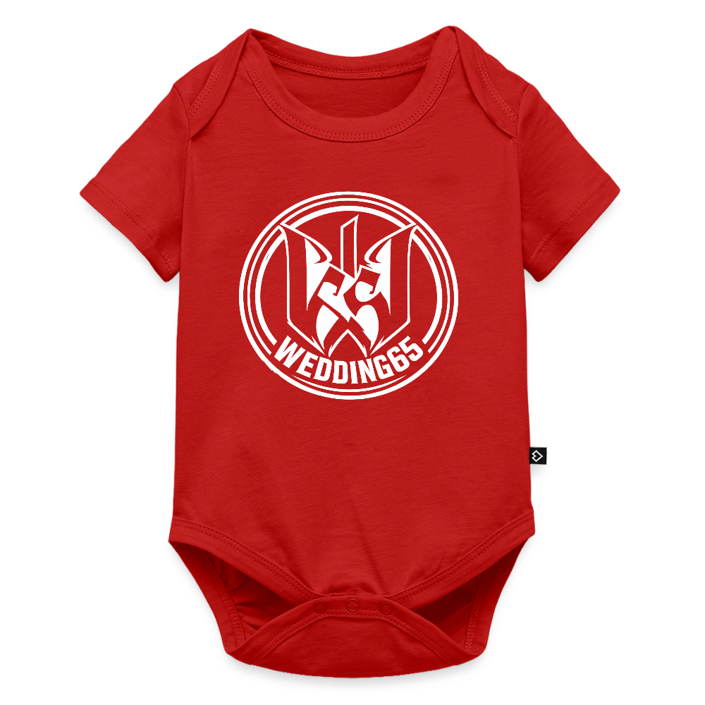 W65 Baby Bio-Kurzarm-Body - Rot