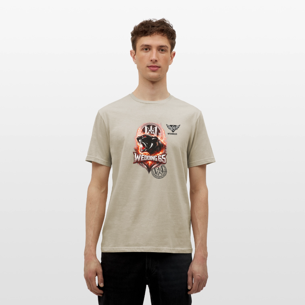 Fire Panther Wedding 65 Männer T-Shirt - Sandbeige