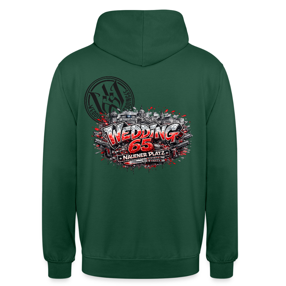 Berlin Wedding 65 Nauener Platz Unisex Hoodie - Flaschengrün