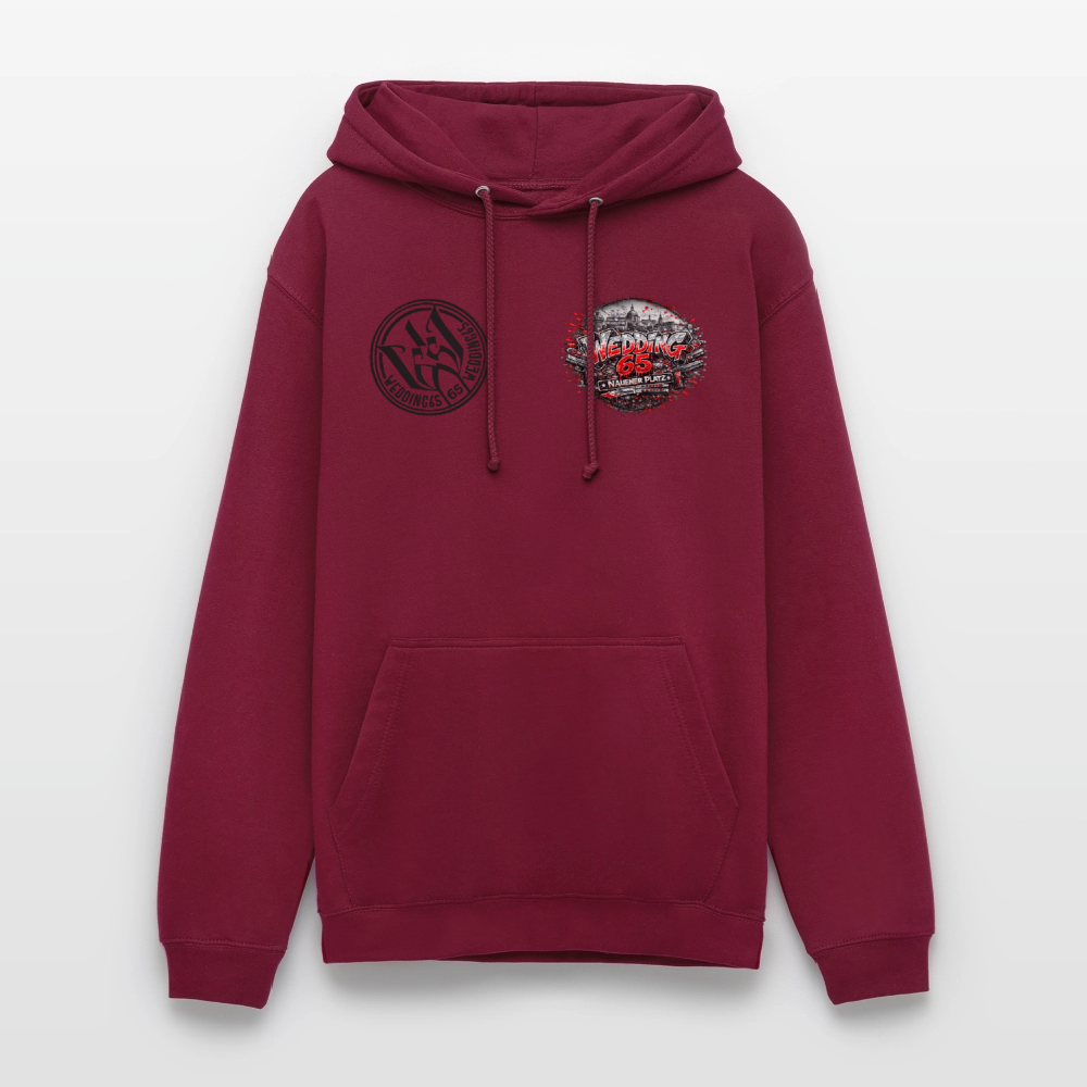 Berlin Wedding 65 Nauener Platz Unisex Hoodie - Bordeaux