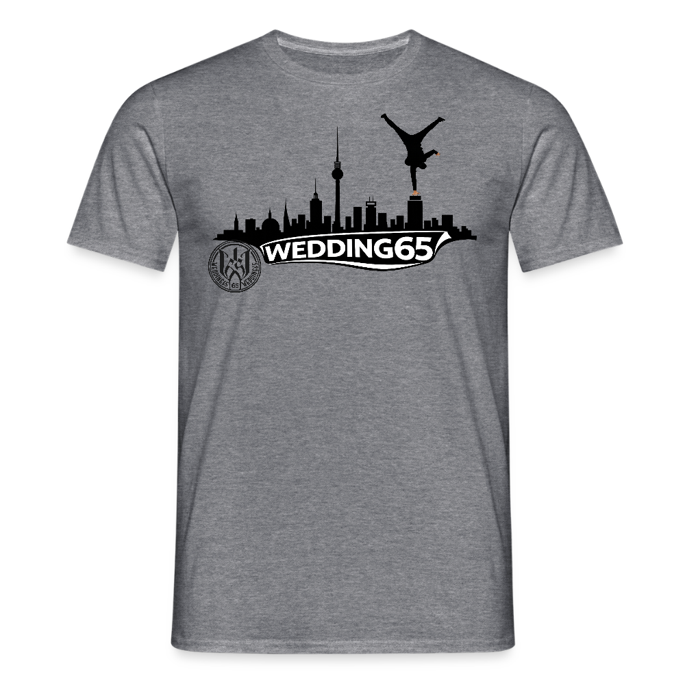 Mesutman Wedding Skyline 65 Männer T-Shirt - Graphit meliert