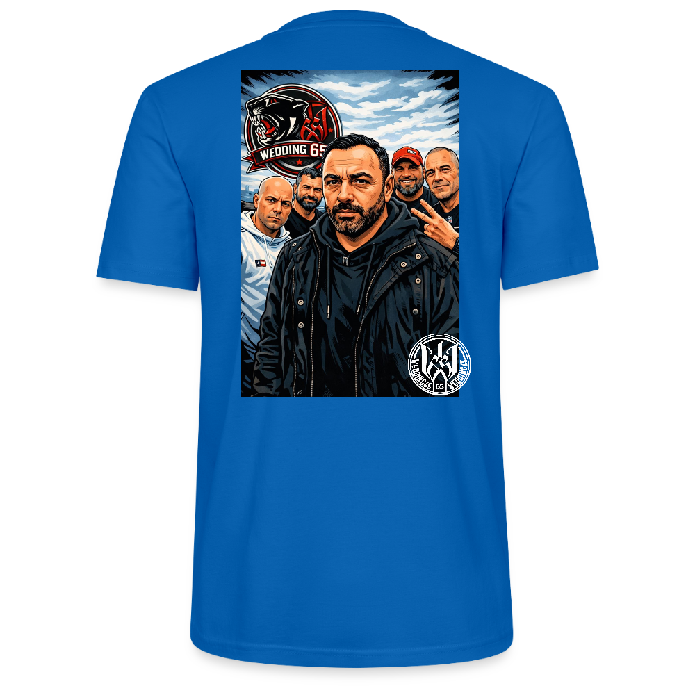 Red Panther Wedding65 Unisex T-Shirt CRAFTER - Pfauenblau