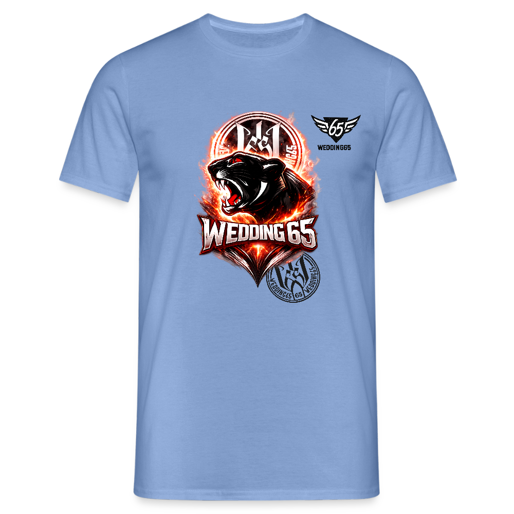 Fire Panther Wedding 65 Männer T-Shirt - Carolina Blue