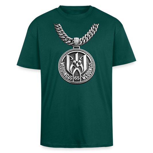 Wedding65 Kette Heavy Oversize T-Shirt - hunter Green