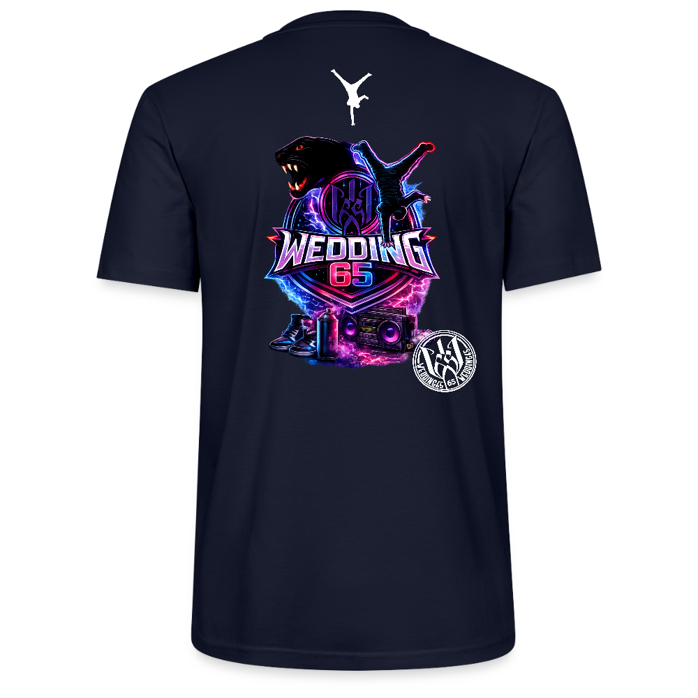 Neon Wedding65 Unisex T-Shirt CRAFTER - Navy