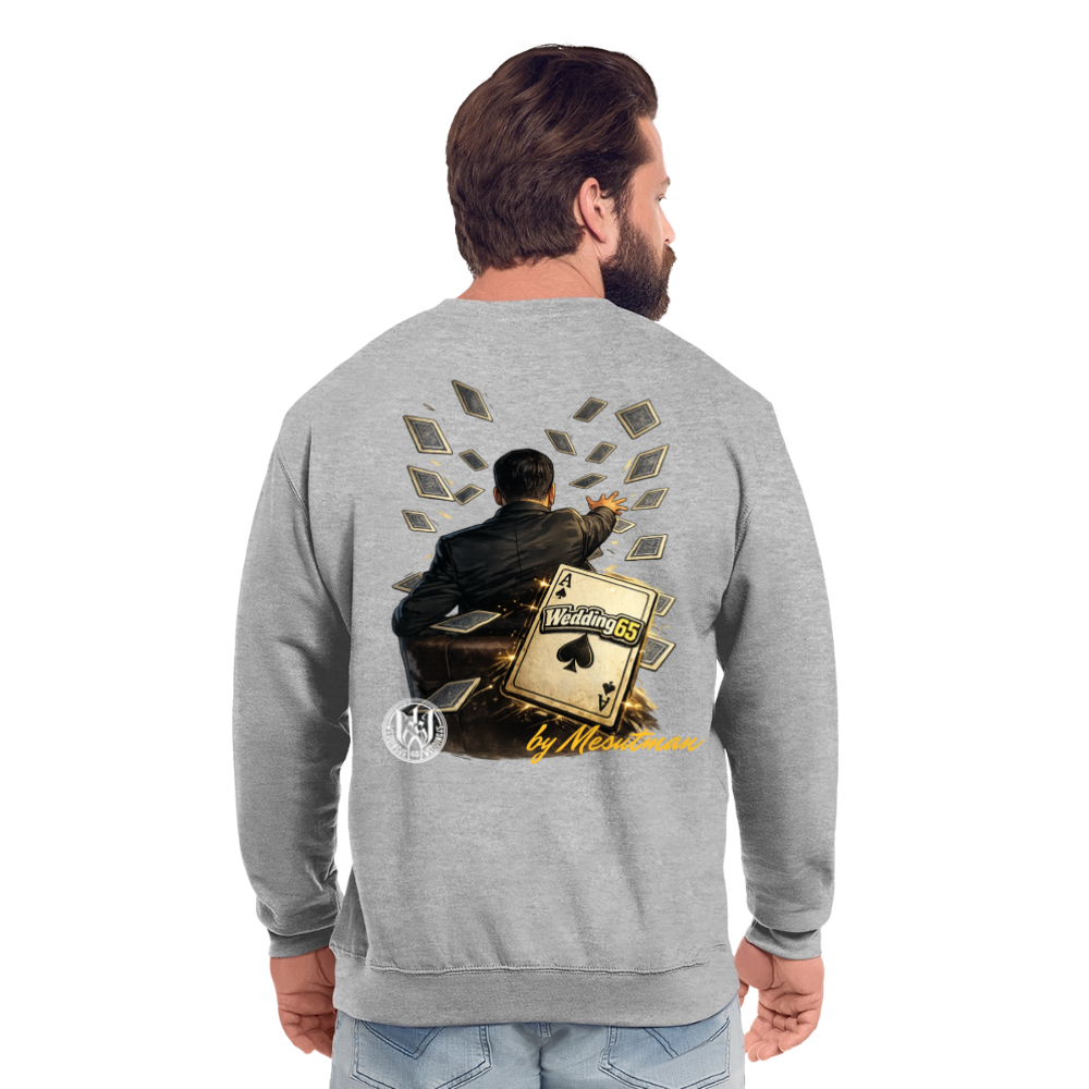 Magic Wedding 65 Mesutman Unisex Pullover - Weißgrau meliert