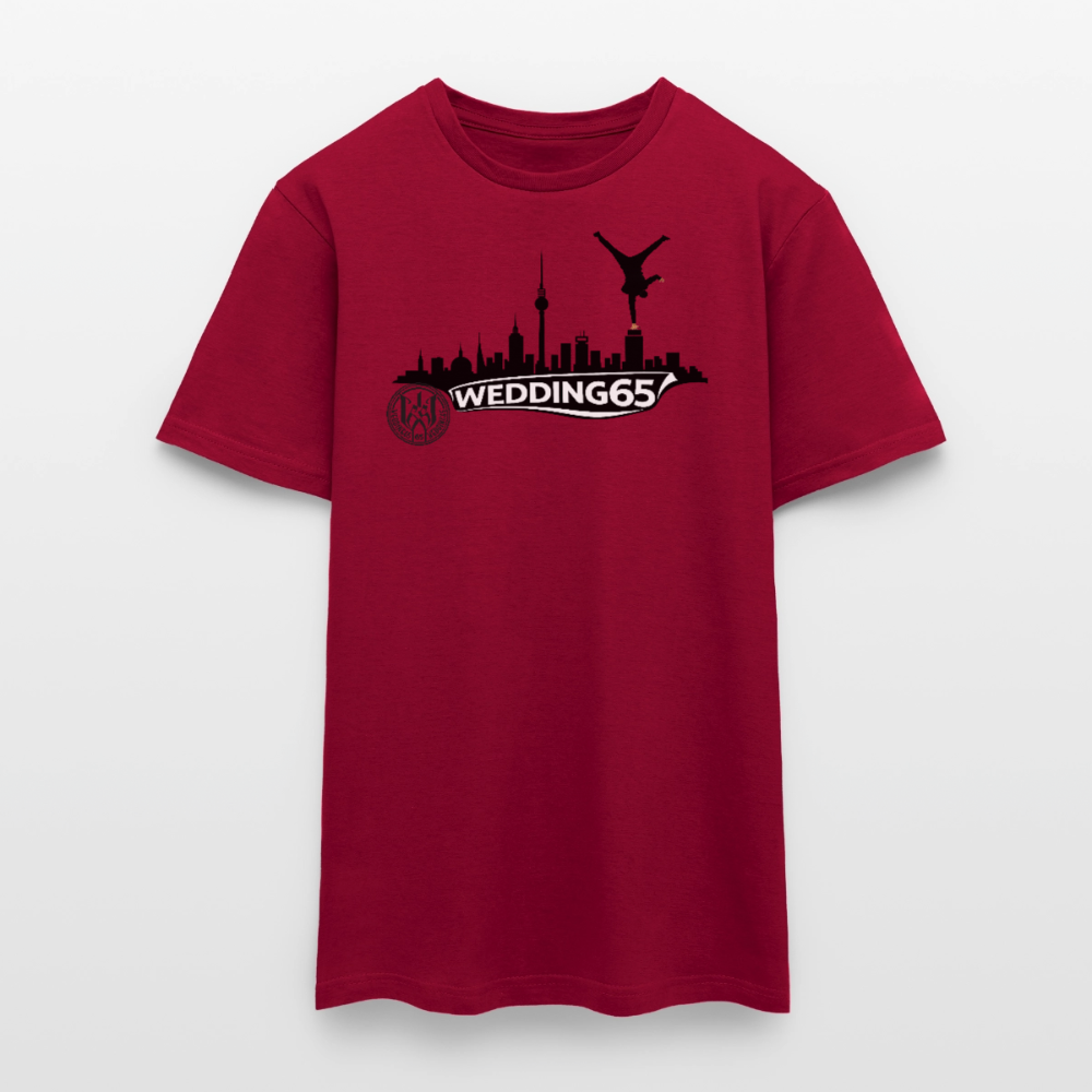 Mesutman Wedding Skyline 65 Männer T-Shirt - Ziegelrot