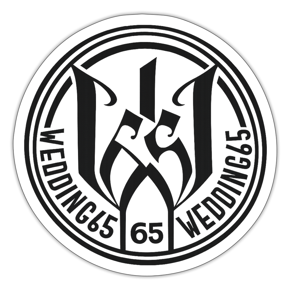 Wedding65 Berlin Mesutman Sticker - Mattweiß