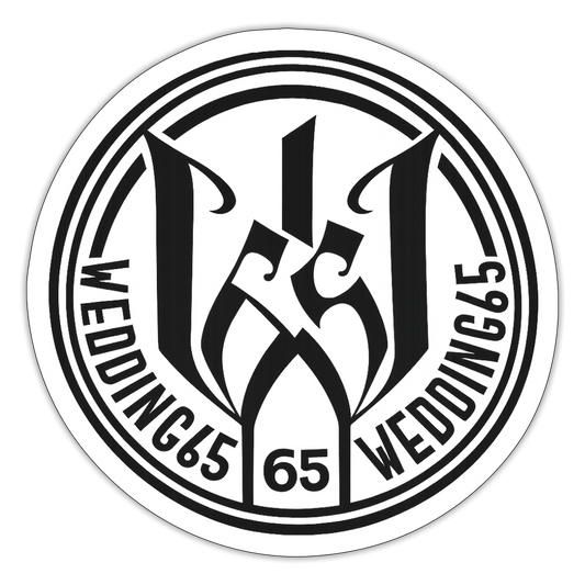 Wedding65 Berlin Mesutman Sticker - Mattweiß