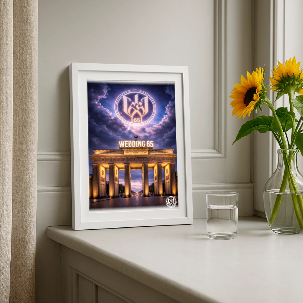 Wedding 65 Tor Gerahmtes Poster (27 × 37 cm) - Weiß