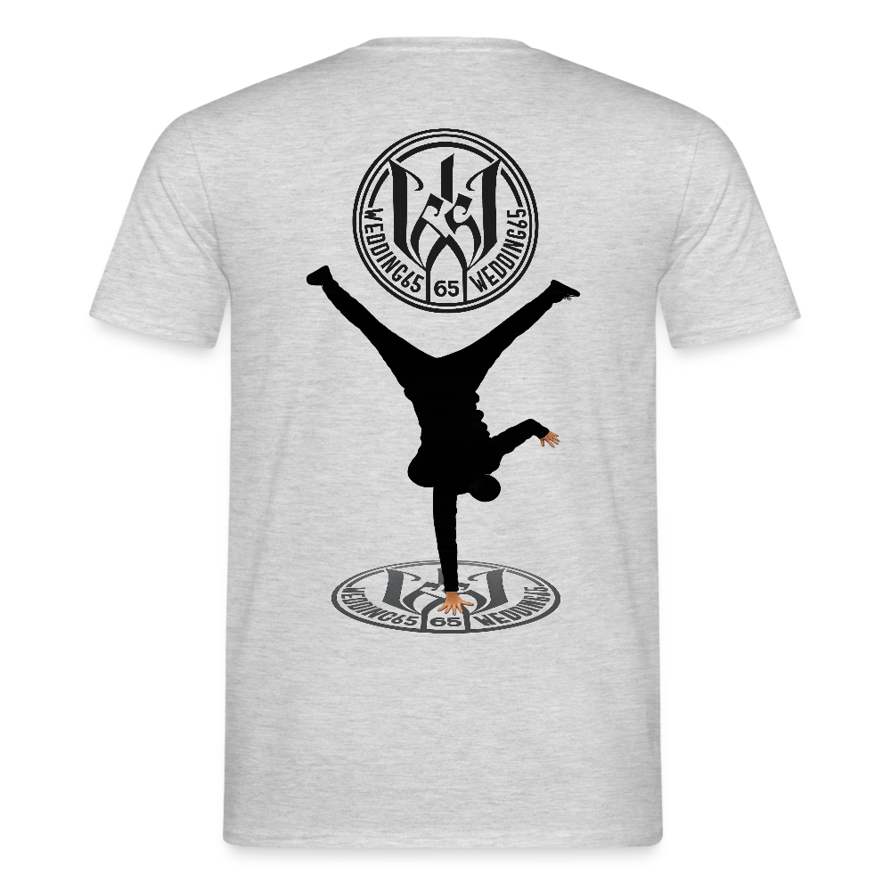 White Logo Breakdancer Mesutman Wedding65 Männer T-Shirt - Grau meliert