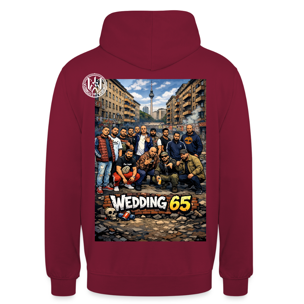 Group Wedding65 Ghetto Unisex Hoodie - Bordeaux