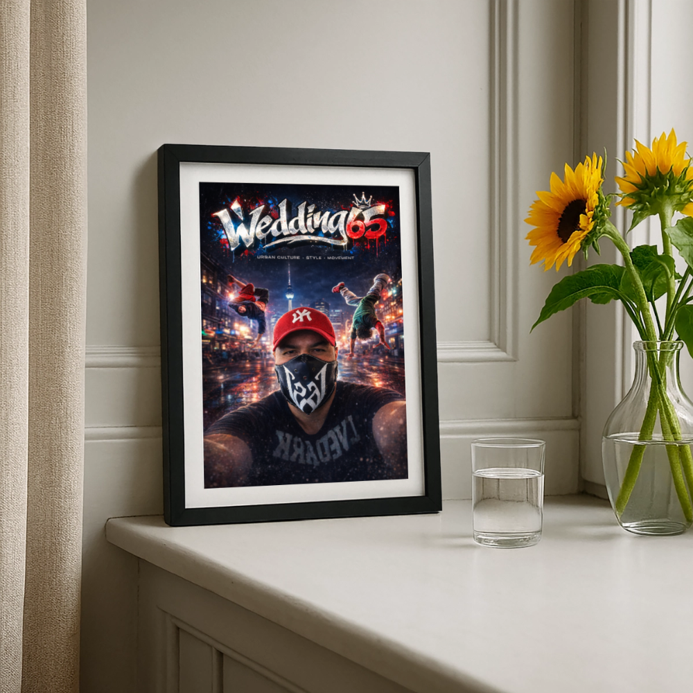 Wedding 65 Urban Poster 40x60 cm - Schwarz