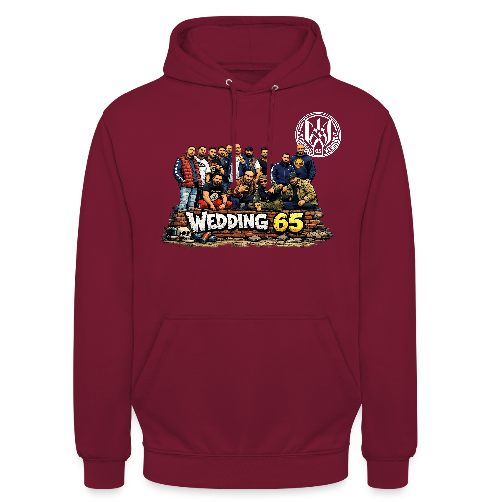Group Wedding65 Ghetto Unisex Hoodie - Bordeaux