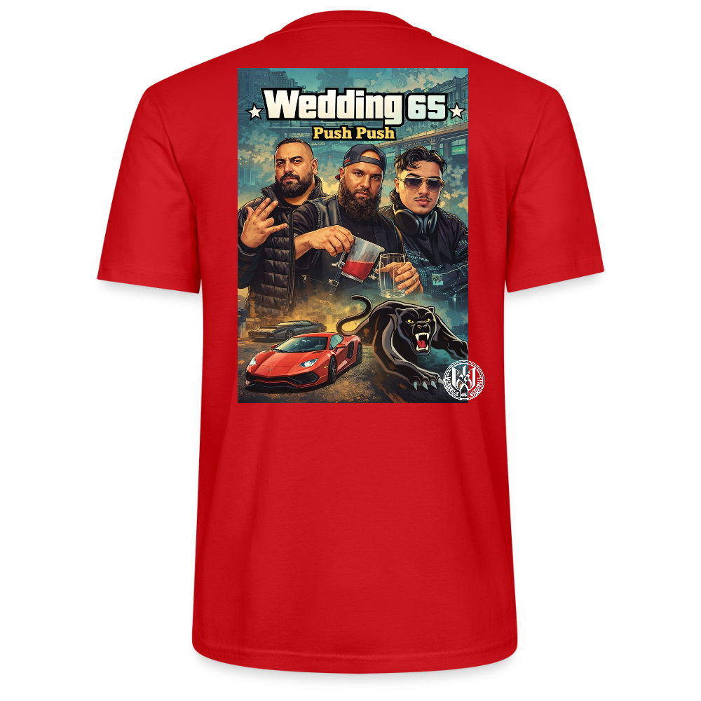 Push Wedding65 Stanley/Stella Unisex T-Shirt CRAFTER - Rot